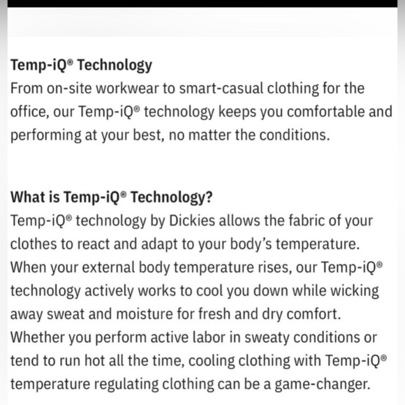 Dickies Cooling Temp-IQ Performance UPF 30+ UV protection, long sleeve, pocket T - Picture 7 of 9